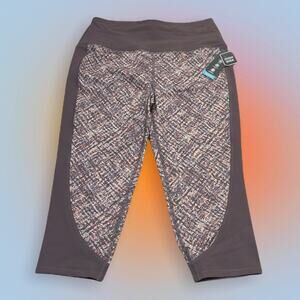 MTA SPORT Women’s 2X Purple High Rise Capri Active Leggings